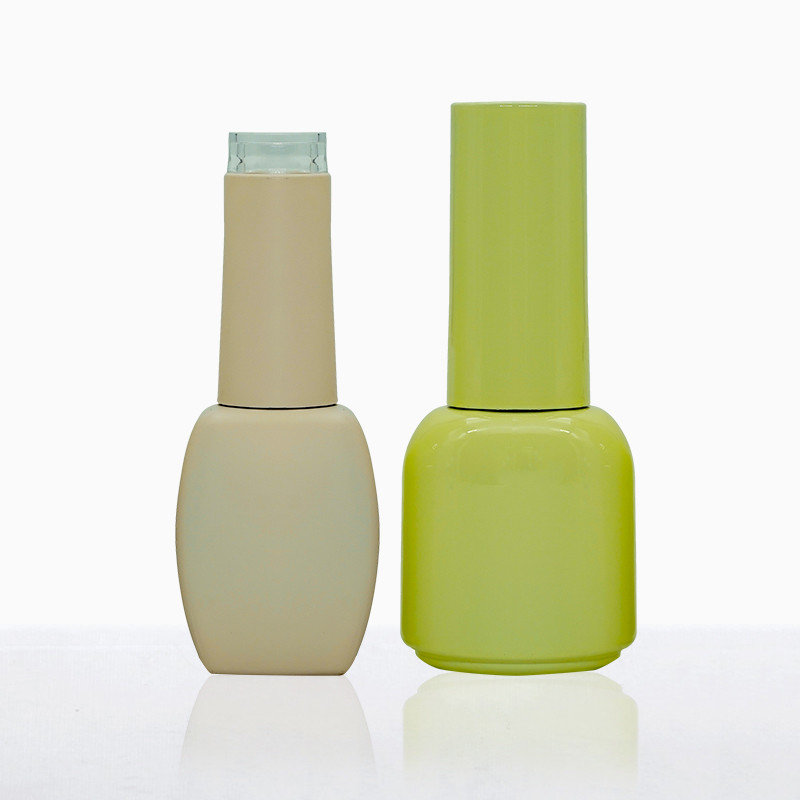 Yellow Green 15ml Empty UV Gel Polish Bottles BPA Free Eco Friendly